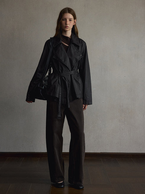 Oriel Belted Trench