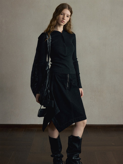 Aven Wool Hooded Top
