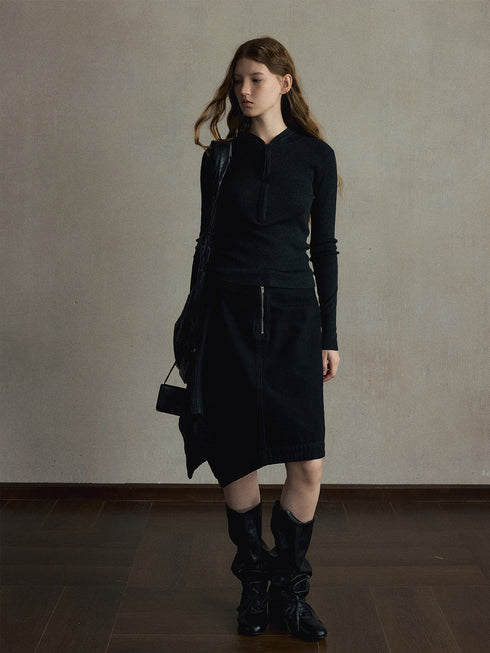 Aven Wool Hooded Top