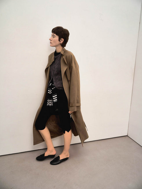 Eira Belted Tencel Coat