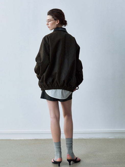 Mave Contrast-Collar Jacket