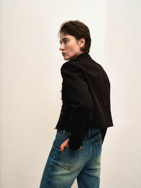 Veya Military Cropped Jacket