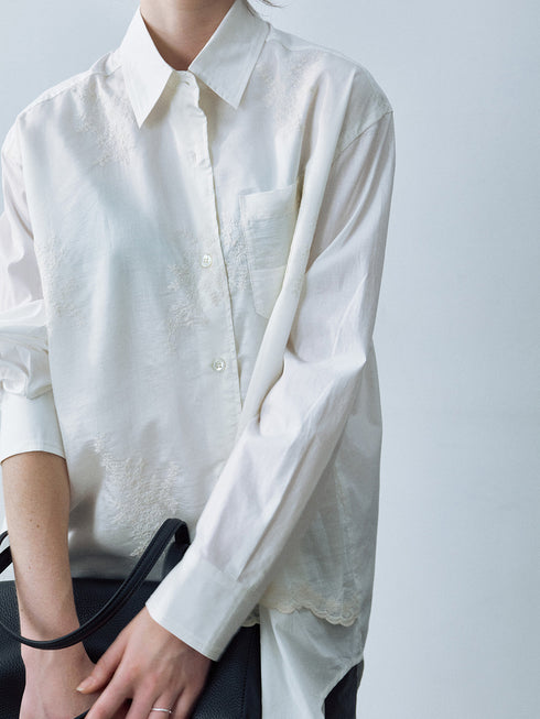 Orel Embroidered Collar Shirt