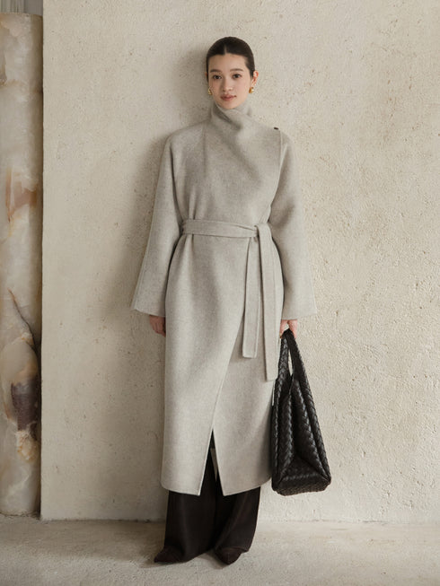 Avrel Draped Wool Coat