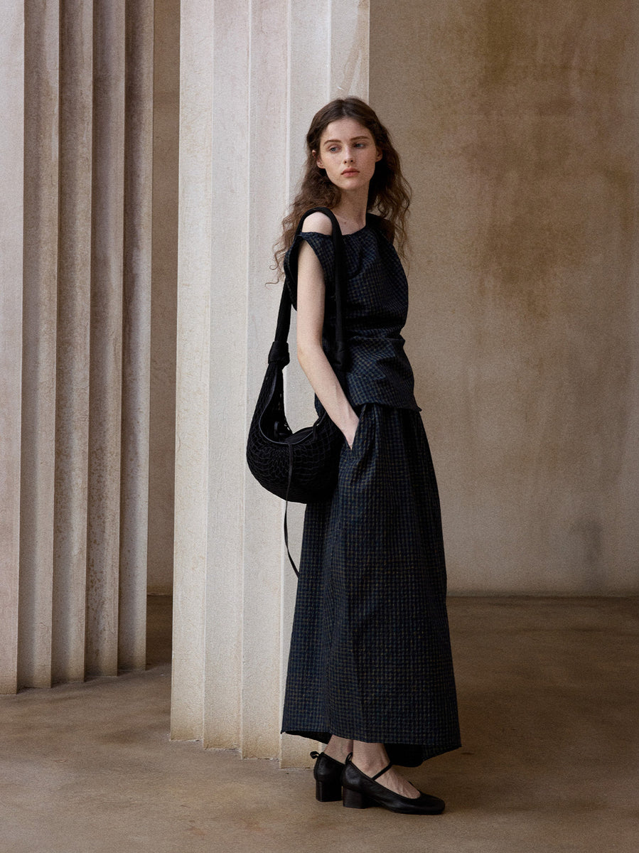 【HUGYOURSKIN】Balloon Padded Midi Skirt in Brown BALLOON MIDI SKIRT - Chocolate | ZARA United States
