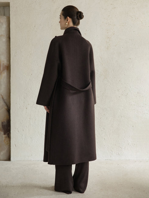 Avrel Draped Wool Coat