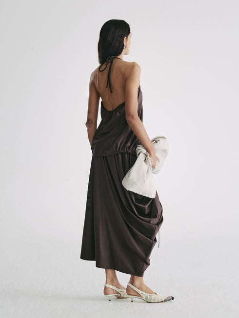 Obscura Draped Halter Top