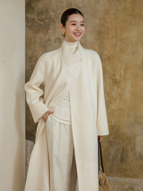 Mirelle Wool Scarf Coat
