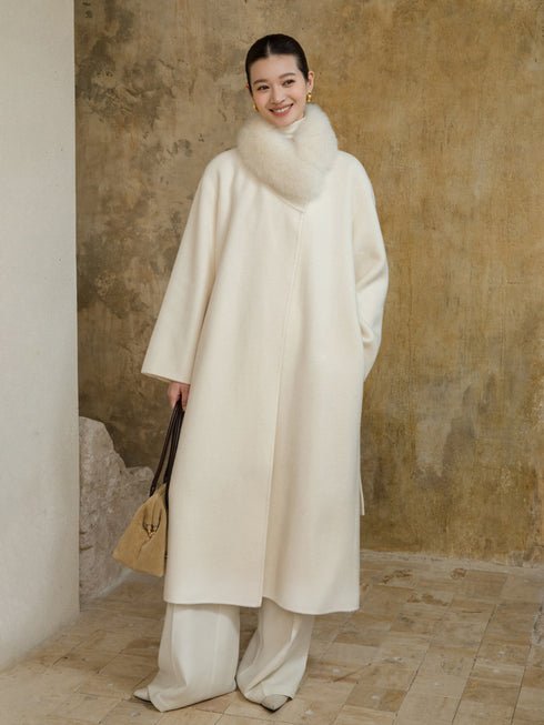 Mirelle Wool Scarf Coat