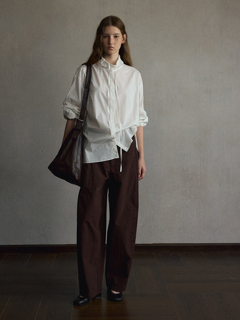 Eira Ruffle-Neck Shirt
