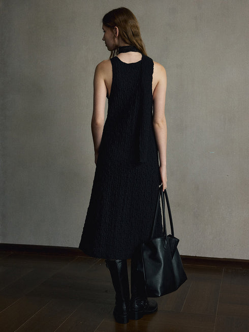 Miren Scarf-Neck Dress
