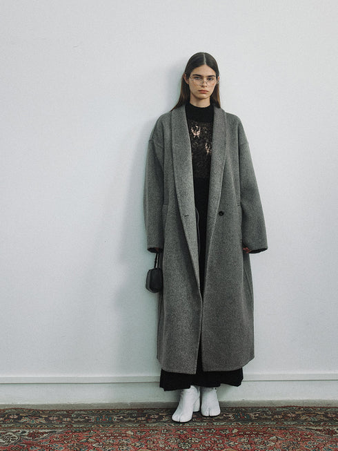 Elwen Wool Coat with Scarf
