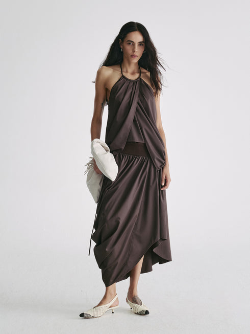 Obscura Draped Halter Top