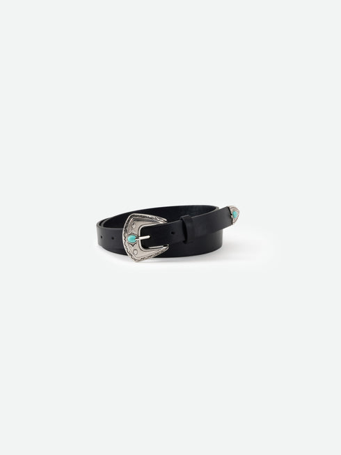 Minimal Turquoise Buckle Belt