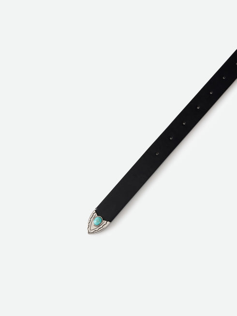 Minimal Turquoise Buckle Belt
