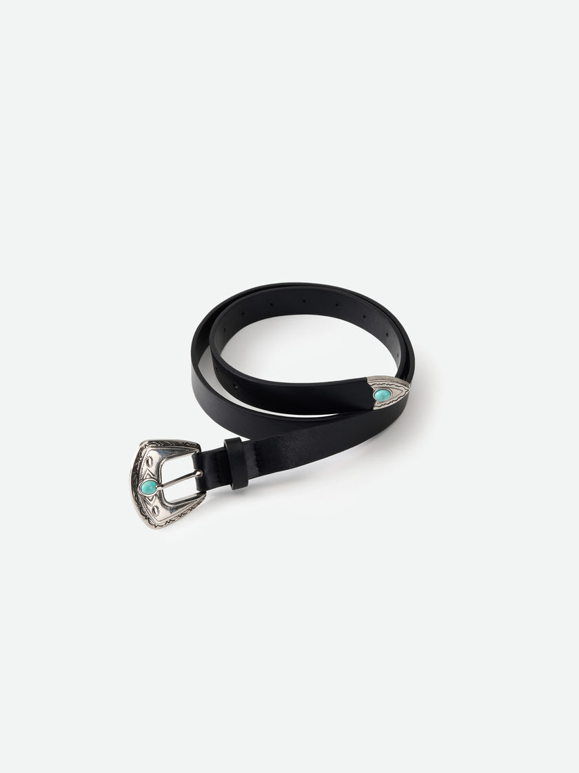 Minimal Turquoise Buckle Belt