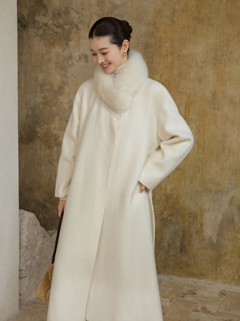 Mirelle Wool Scarf Coat