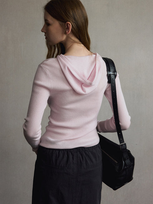Aven Wool Hooded Top