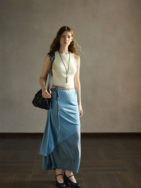 Liora Layered Silk Skirt