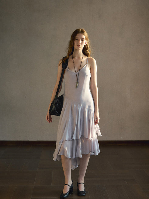 Eira Ruffled Midi Dress