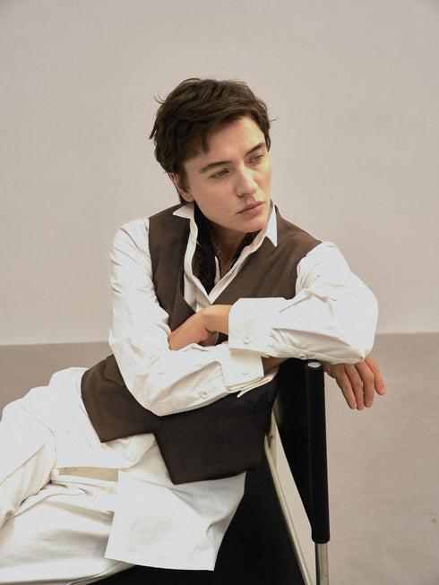 Maelis Tailored Wool Vest