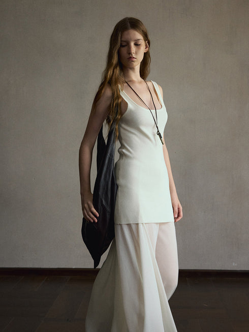 Veyra Sheer-Panel Dress Set