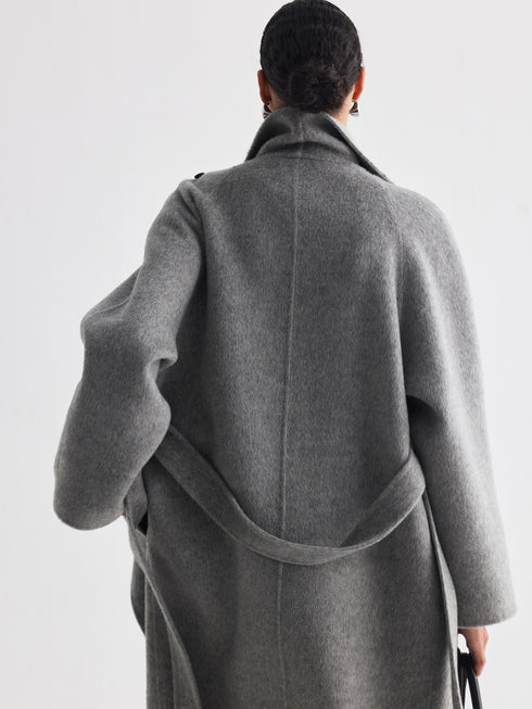 Avrel Draped Wool Coat