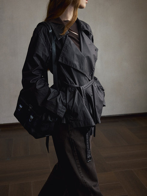 Oriel Belted Trench
