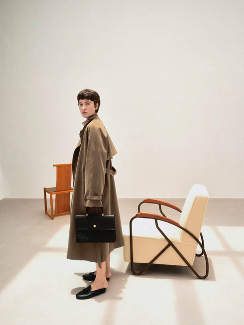 Eira Belted Tencel Coat