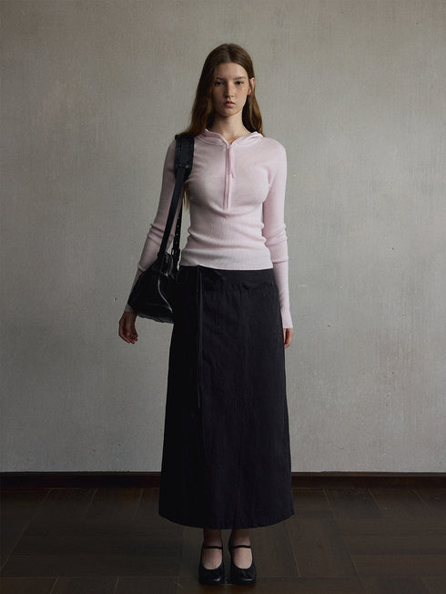 Aven Wool Hooded Top