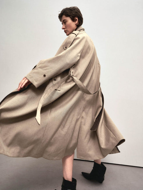 Astra Fold Collar Coat
