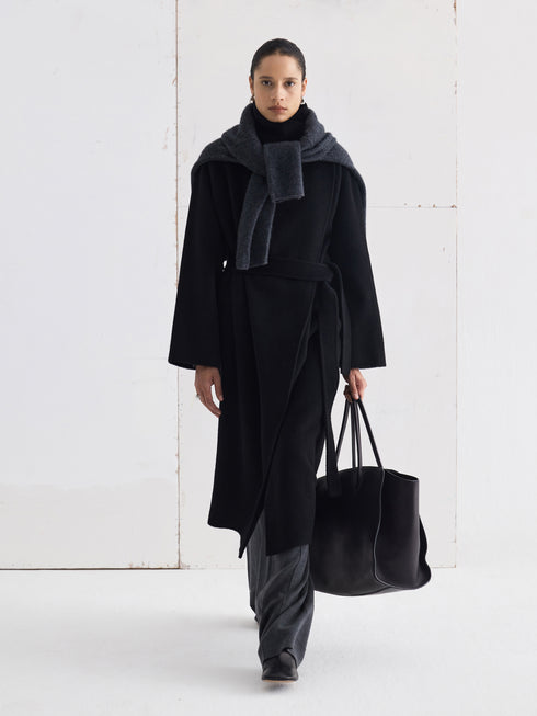 Avrel Draped Wool Coat