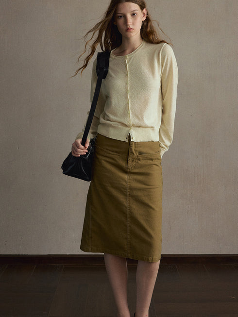 Nola Washed Utility Skirt