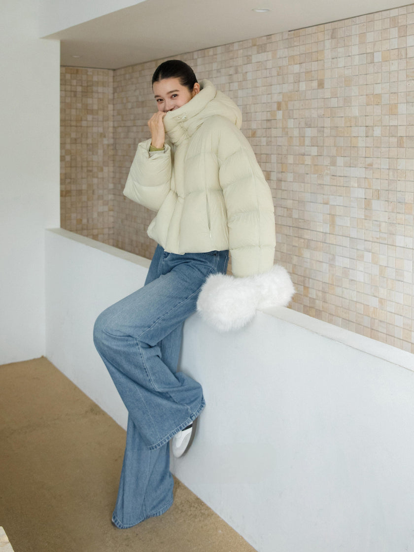 Short Hooded Down Jacket
