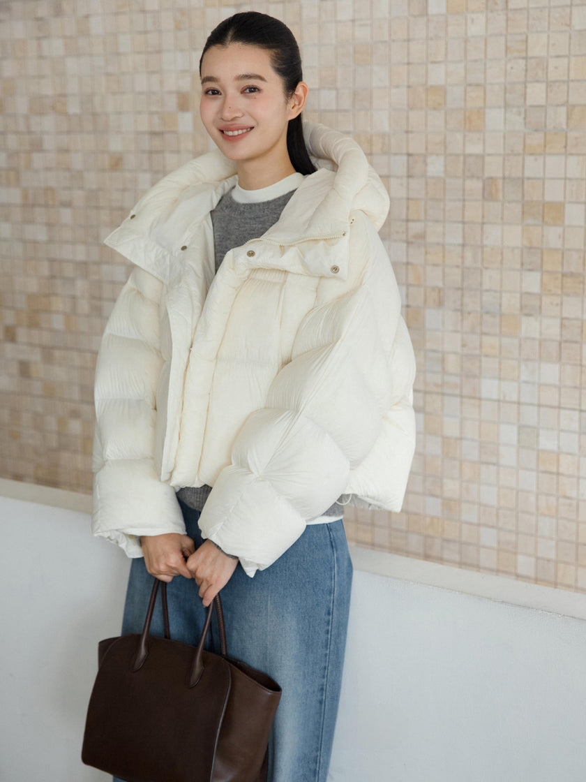 Short Hooded Down Jacket