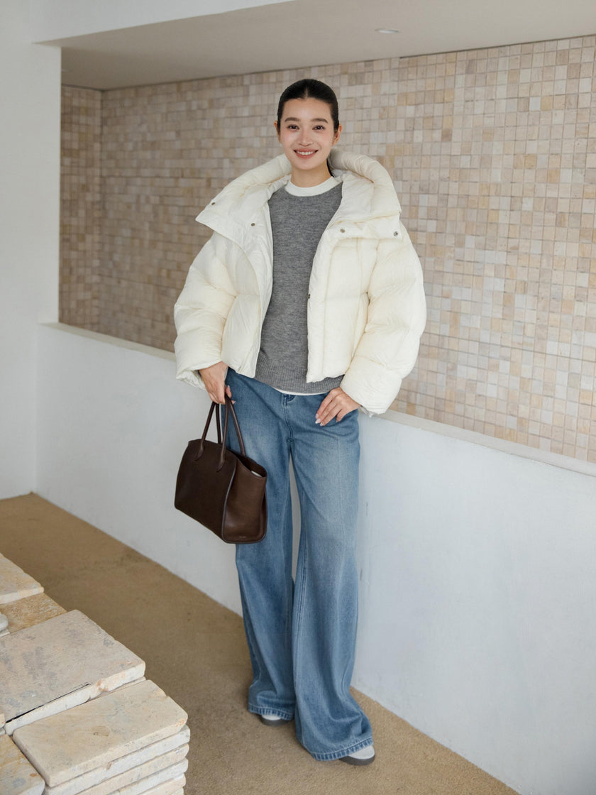 Short Hooded Down Jacket