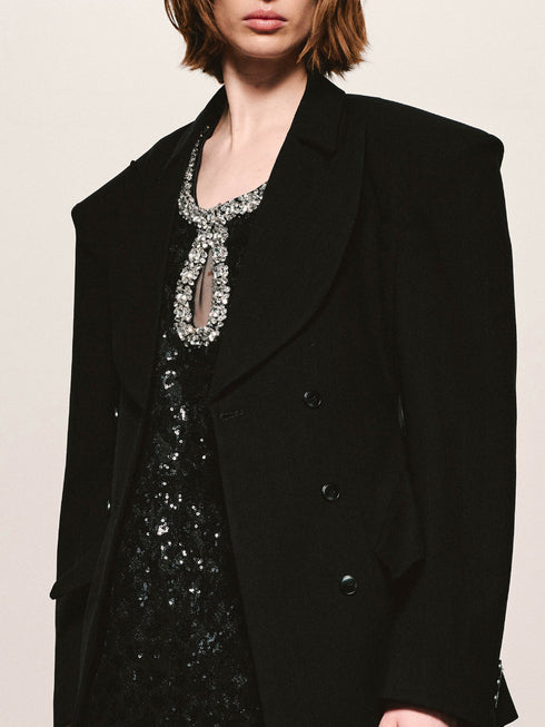 Flex-Peak Peplum Blazer