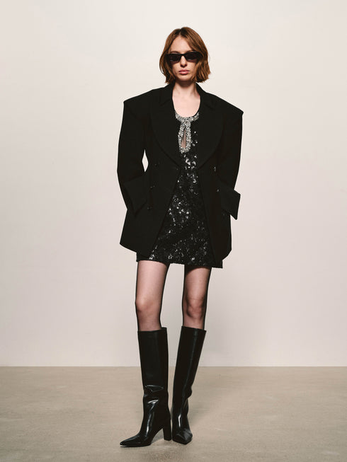 Flex-Peak Peplum Blazer