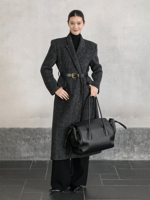Long Tailored Wool Coat