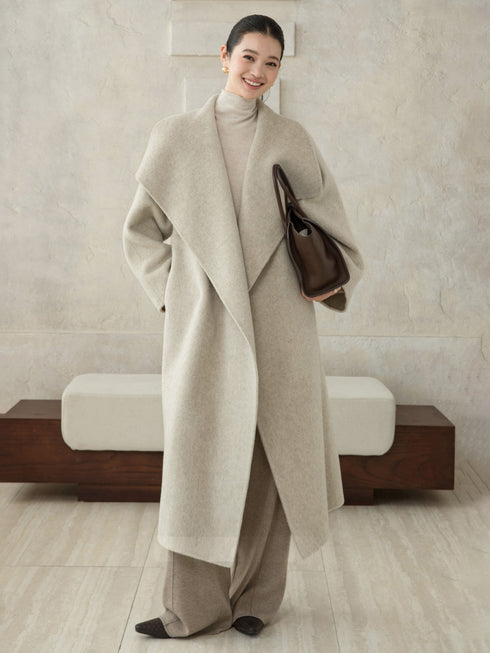 Soft-Structured Wool Coat