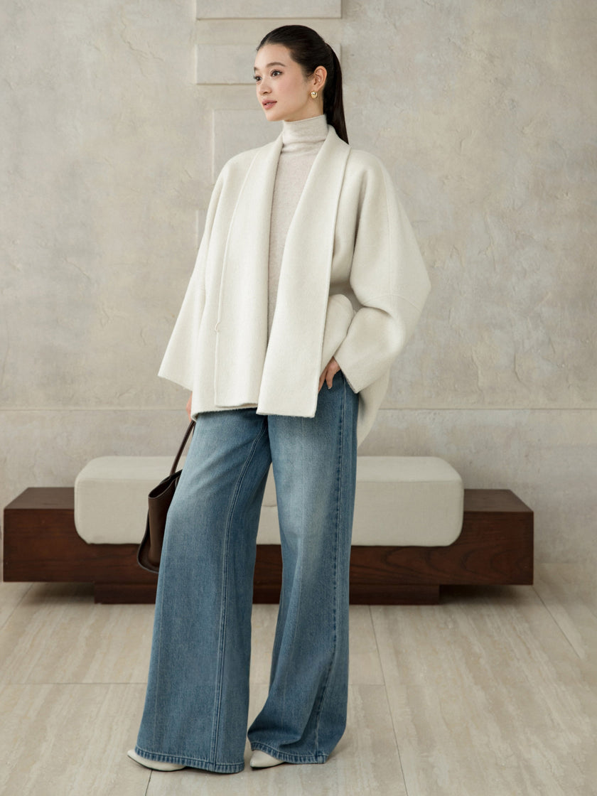 Veste en laine réversible