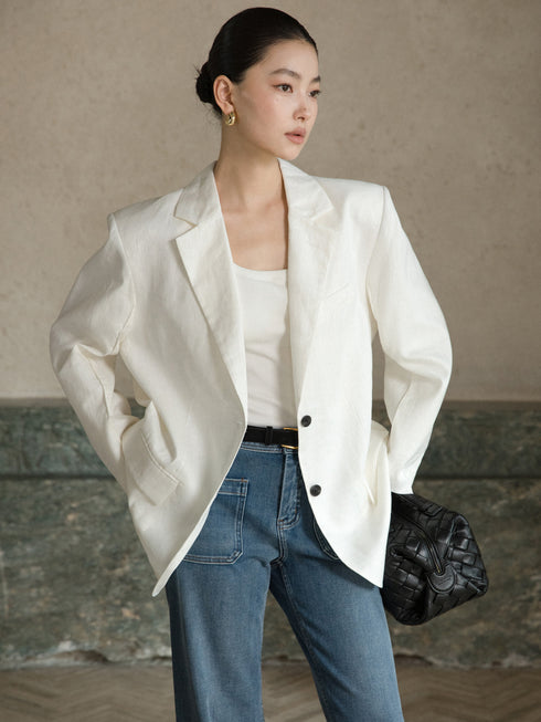Elowen Relaxed Linen Blazer