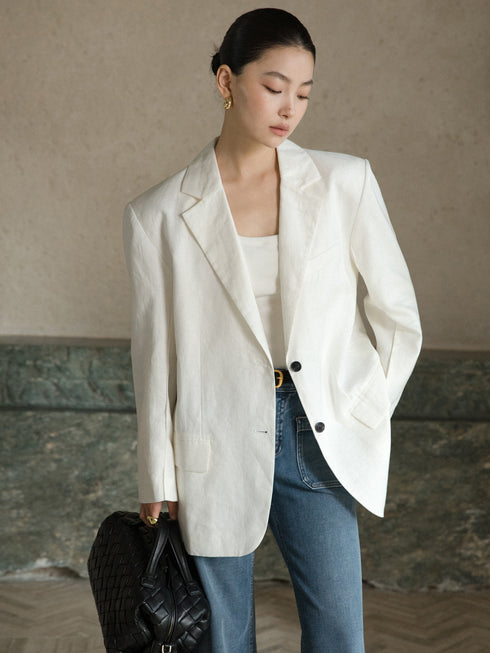 Elowen Relaxed Linen Blazer