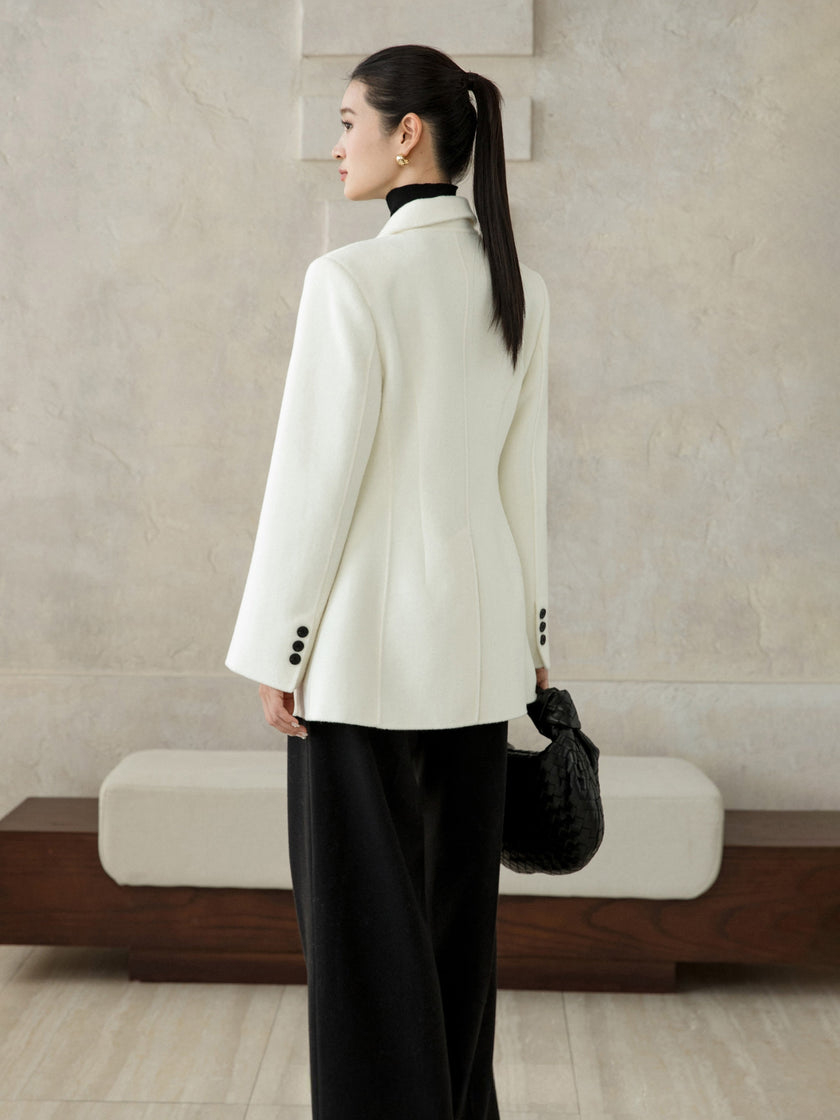 Blazer structuré en laine