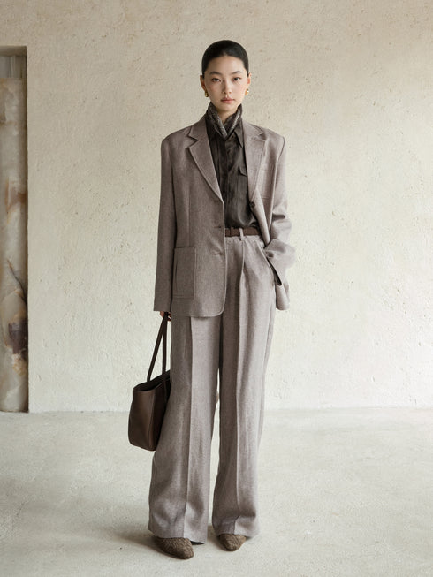 Eira Relaxed Linen-Blend Blazer