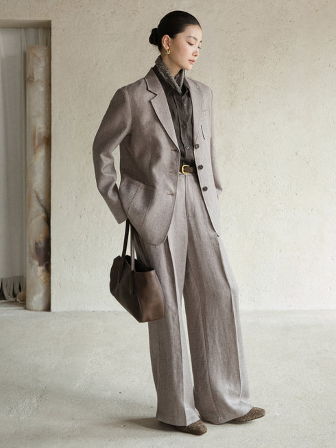 Eira Relaxed Linen-Blend Blazer