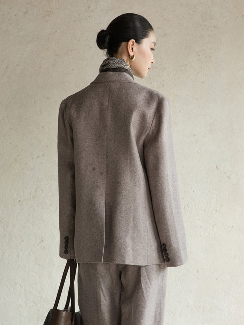 Eira Relaxed Linen-Blend Blazer