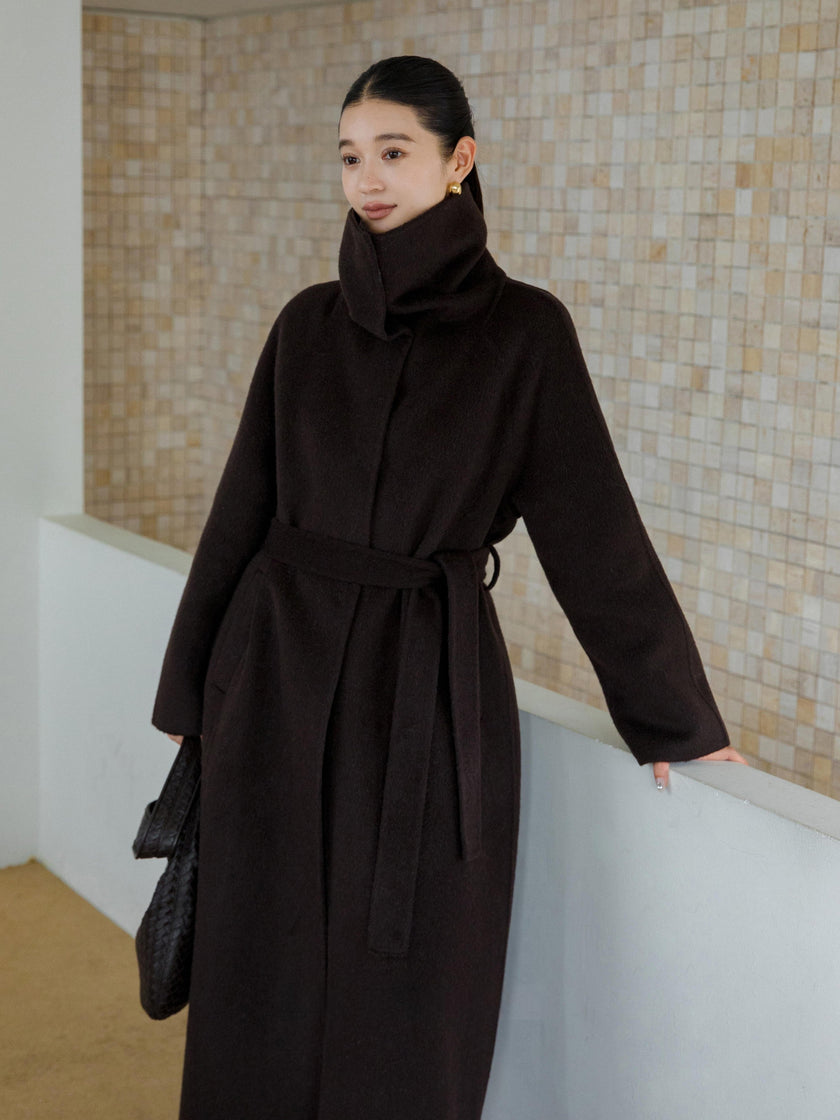 Minimal High-Neck Coat