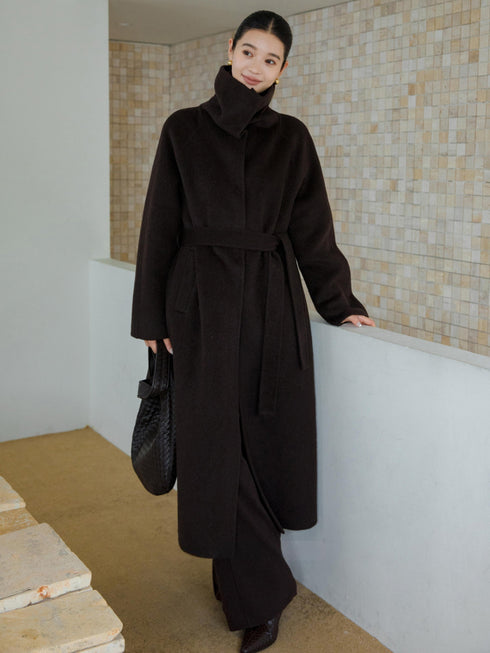 Minimal High-Neck Coat