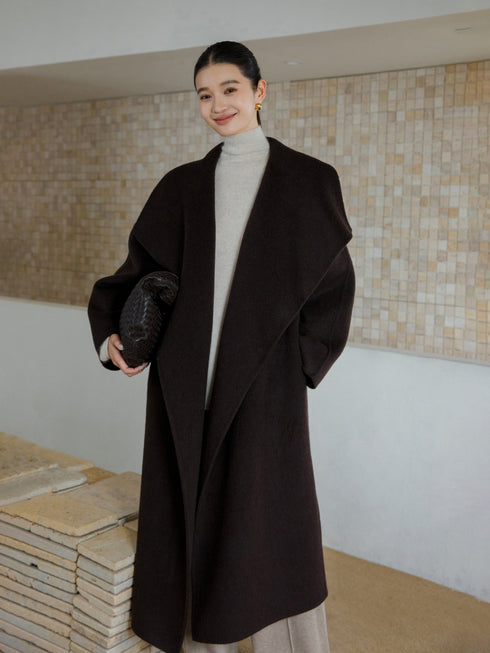 Soft-Structured Wool Coat